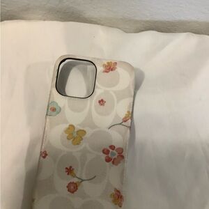 Coach Cream Floral Phone Case